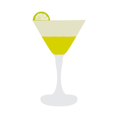 İzole kokteyl simgesi