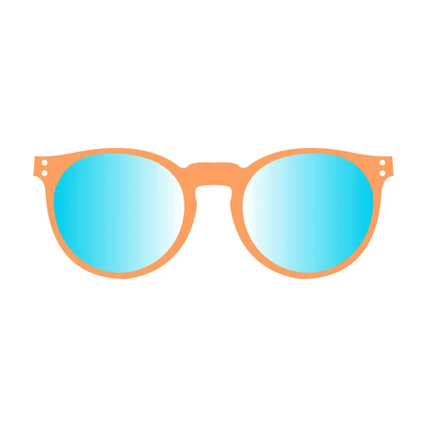 Isolée icône des lunettes de soleil — Image vectorielle