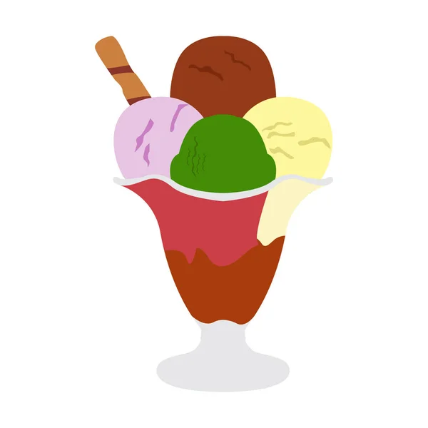 Icona gelato isolato — Vettoriale Stock