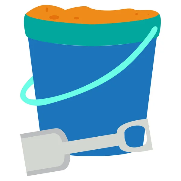 Isolated sand bucket — Stock Vector