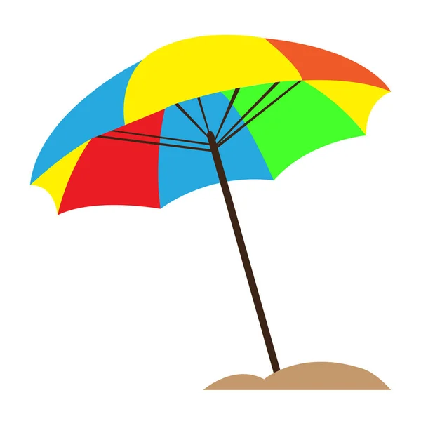 Isolated sand umbrella — Stock Vector