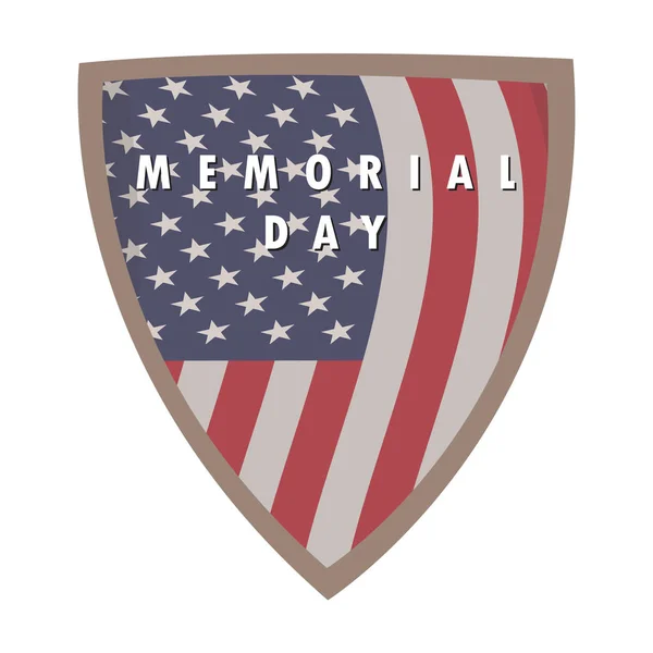 Memorial day label — Stockvector