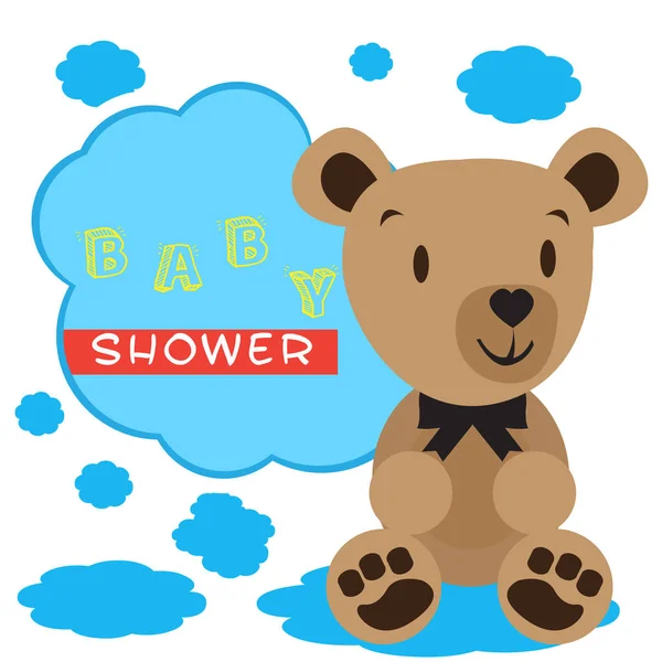 Baby shower kort — Stock vektor