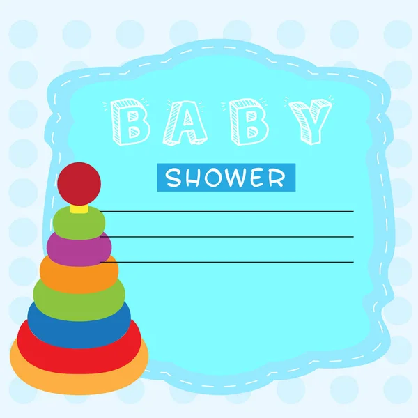 Babyduschkarte — Stockvektor