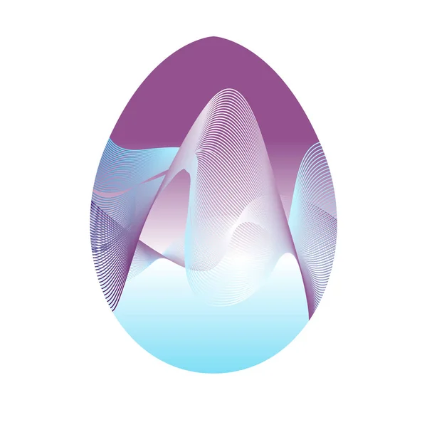 Huevo de Pascua aislado — Vector de stock