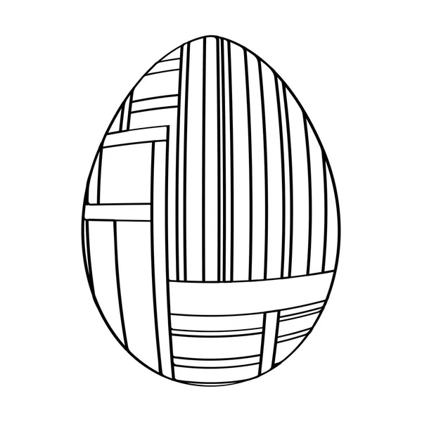 Изолированное пасхальное яйцо — стоковый вектор