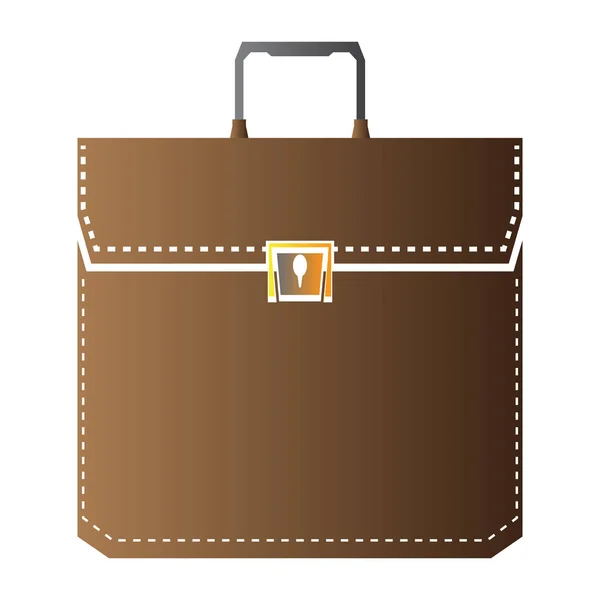 孤立したスーツケースの図 — ストックベクタ