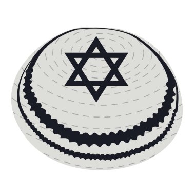 İzole Yahudi kippa