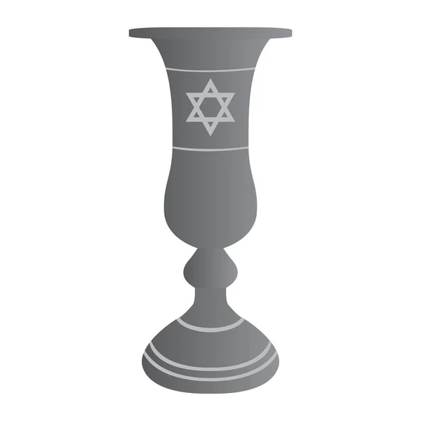 Geïsoleerde Jood cup — Stockvector