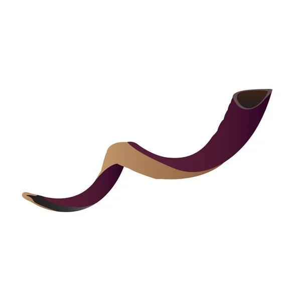 Isolado shofar ilustração — Vetor de Stock