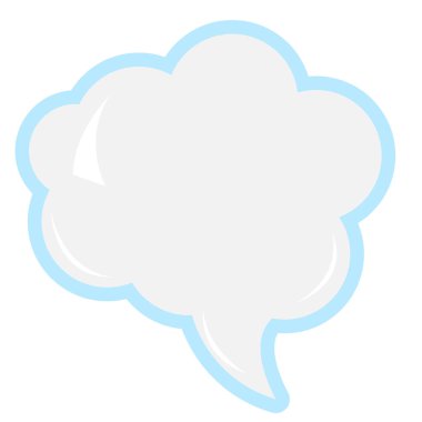 İzole komik konuşma balonu