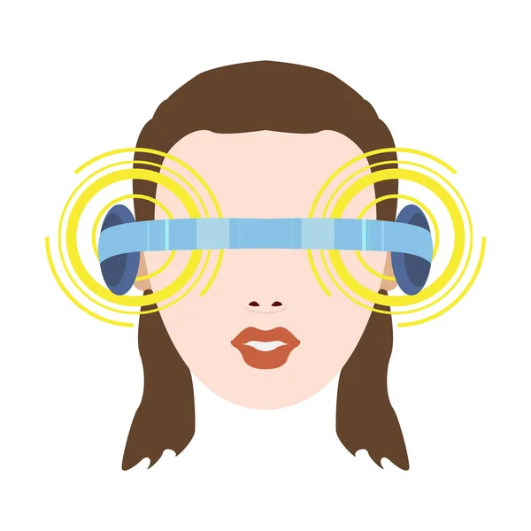 Lunettes de réalité virtuelle — Image vectorielle