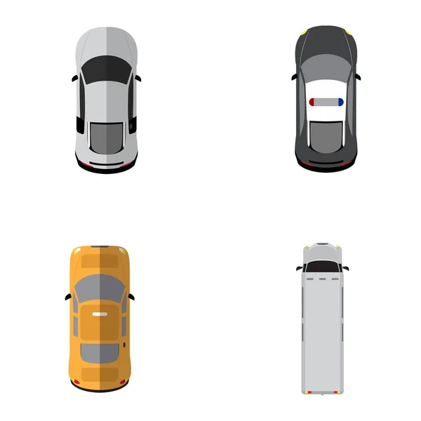 Top view vehicles — Stock Vector