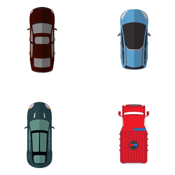 Top view vehicles — Stock Vector