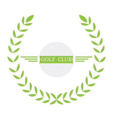 İzole golf amblemi