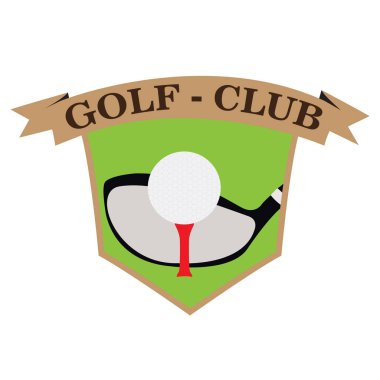 İzole golf amblemi