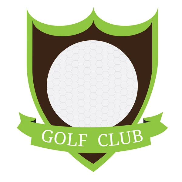 Изолированная эмблема гольфа — стоковый вектор