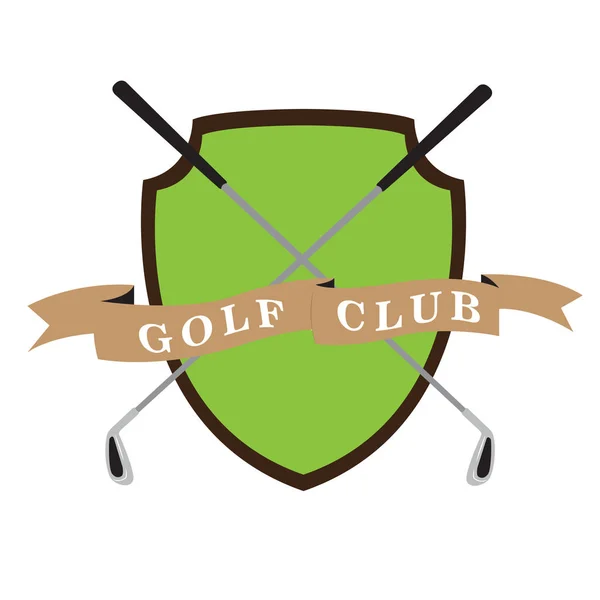 Emblema de golf aislado — Archivo Imágenes Vectoriales