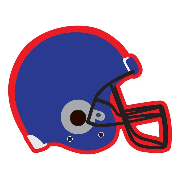 Izolované fotbalová helma — Stockový vektor