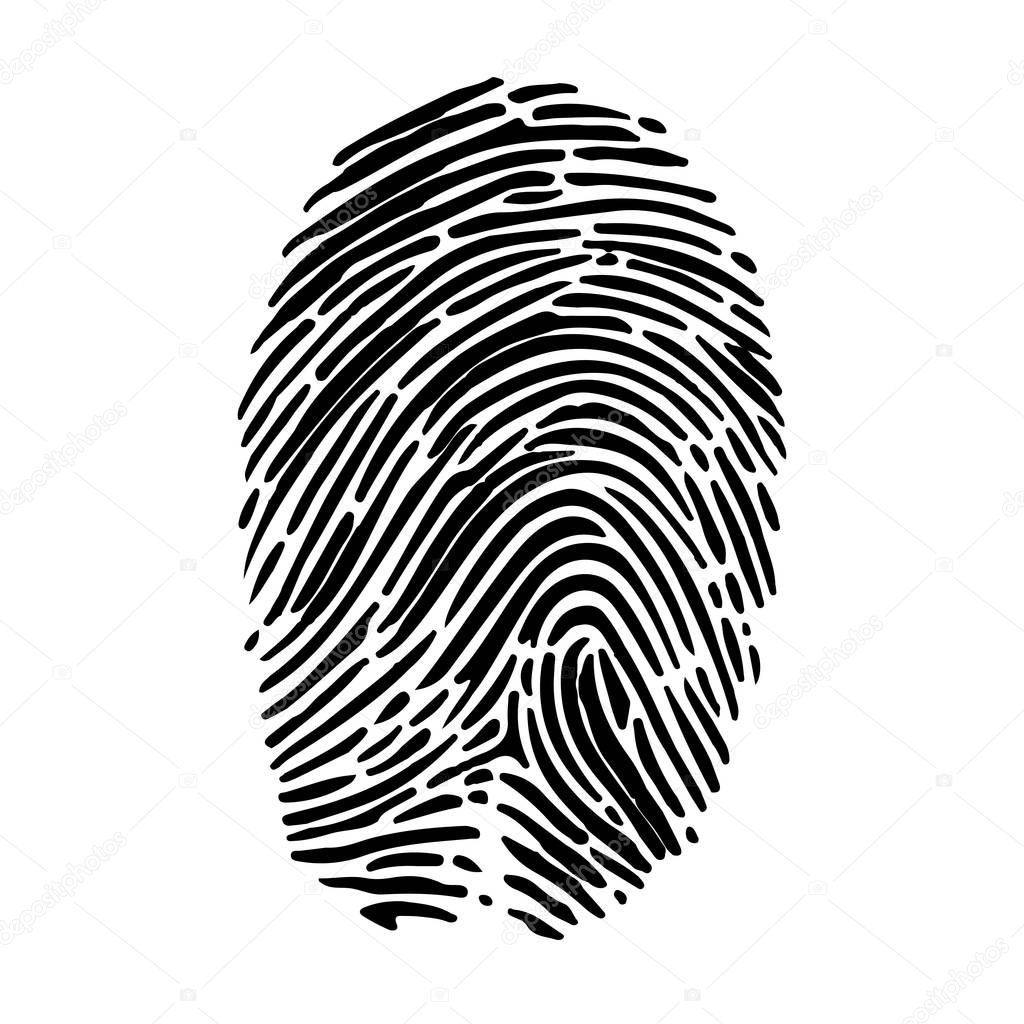 Isolated fingerprint symbol