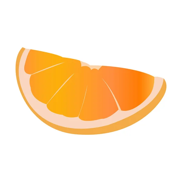 Isolated orange cut — Stock Vector