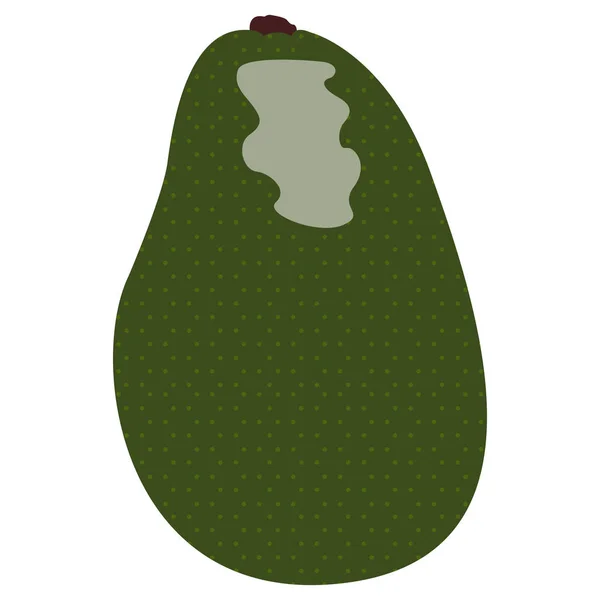 Frutta isolata di avocado — Vettoriale Stock