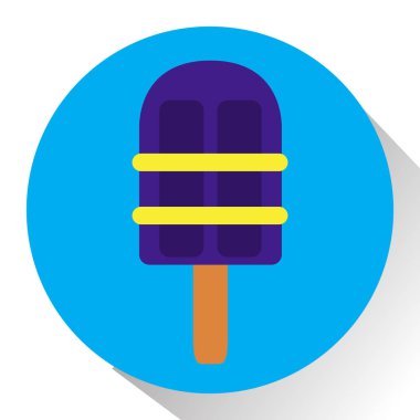 İzole buzlu çubuk simgesi