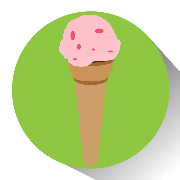 Isolated ice cream — Stock Vector