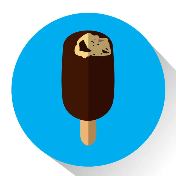 Isolée icône popsicle — Image vectorielle