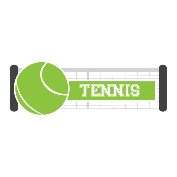 Red de tenis aislada — Archivo Imágenes Vectoriales