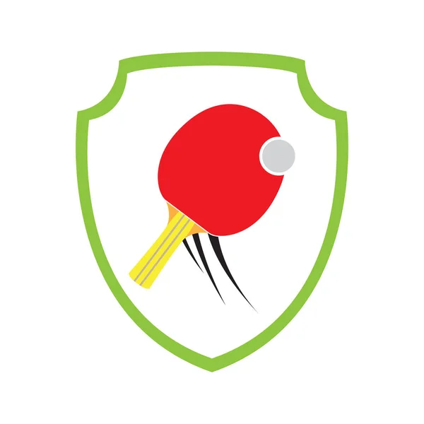 Geïsoleerde ping pong embleem — Stockvector