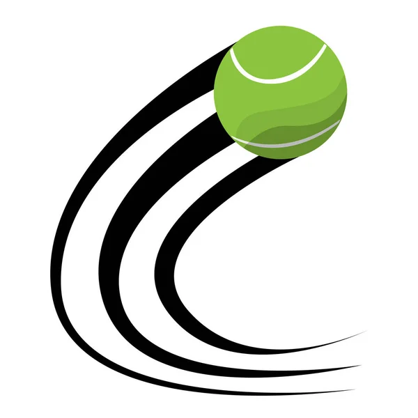 Isolierter Tennisball — Stockvektor