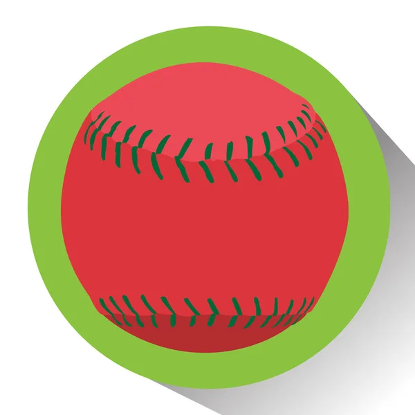 Elszigetelt baseball labda — Stock Vector
