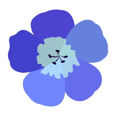 İzole renkli çiçek