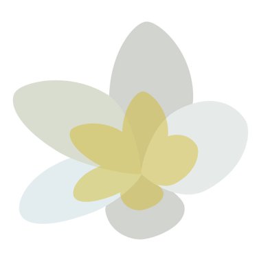 İzole renkli çiçek