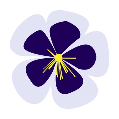 İzole renkli çiçek