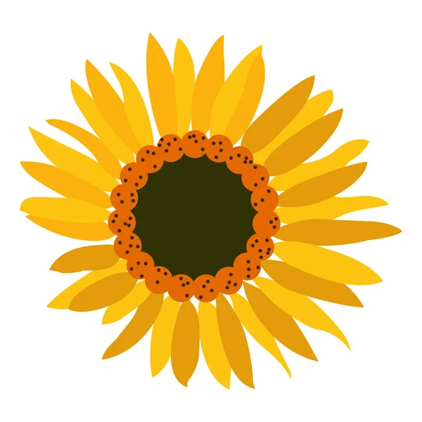 Fleur de couleur isolée — Image vectorielle