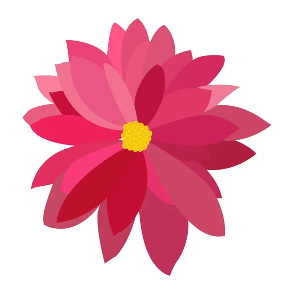 Fleur de couleur isolée — Image vectorielle