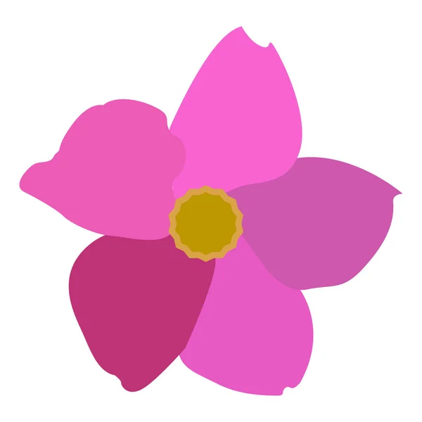 Flor de color aislado — Vector de stock