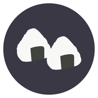 Onigiris izole çift