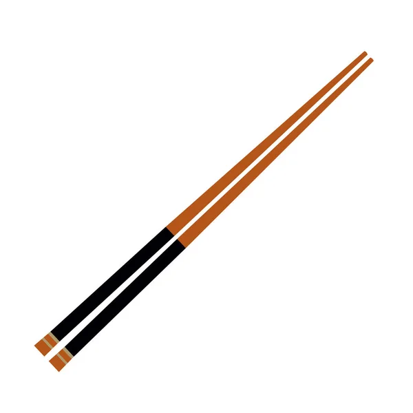 Isolated wooden chopsticks — Stock Vector