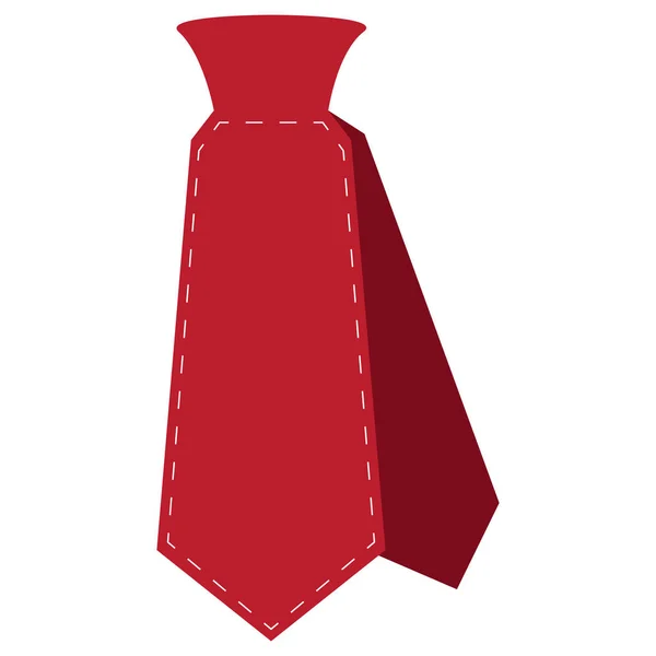 İzole kravat simgesi — Stok Vektör