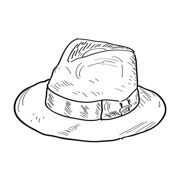 Geïsoleerde hoed overzicht — Stockvector