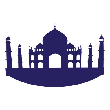 taj mahal siluet