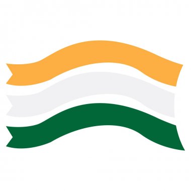 İzole Hindistan bayrağı