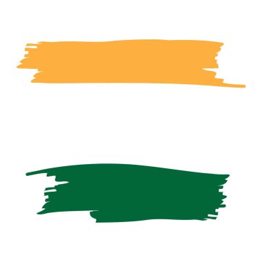 İzole Hindistan bayrağı