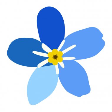 İzole renkli çiçek