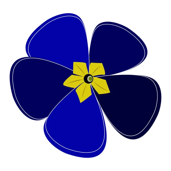 Изолированный цветной цветок — стоковый вектор