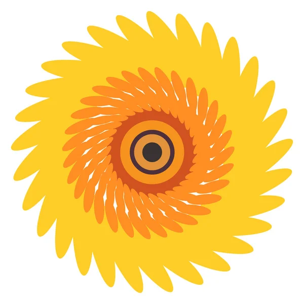 Fleur de couleur isolée — Image vectorielle