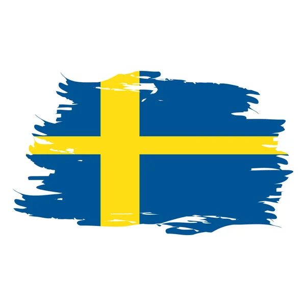 Isolated Swedish flag — Stock Vector